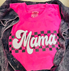 Hot pink Mama tee