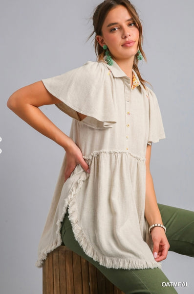 Umgee Washed Linen Tunic