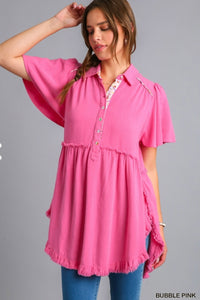 Umgee Washed Linen Tunic