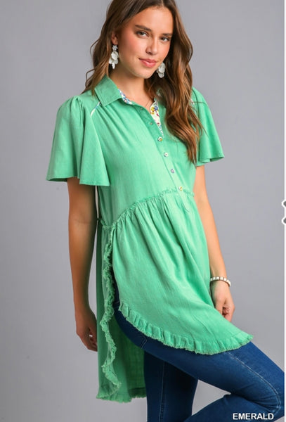 Umgee Washed Linen Tunic